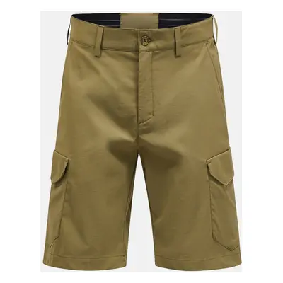 Šortky peak performance m player cargo shorts snap green