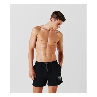 Plavky karl lagerfeld ikonik 2.o short boardshorts black