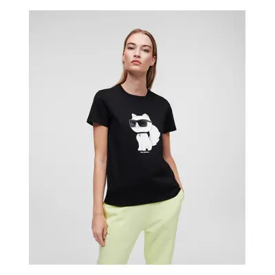 Tričko karl lagerfeld ikonik 2.0 choupette t-shirt black