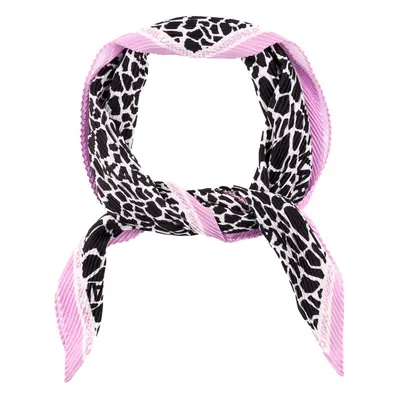 Šátek karl lagerfeld k/giraffe pleated scarf black/white