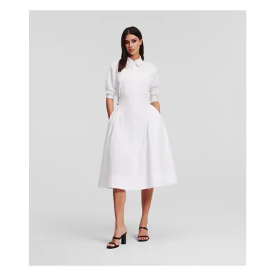 Šaty karl lagerfeld shirt dress white