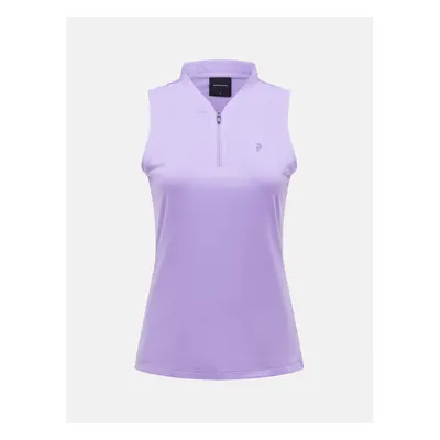 Polokošile peak performance w turf zip sl top bougainvillea