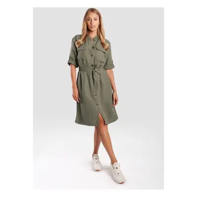 Šaty camel active halfsleeve dress green