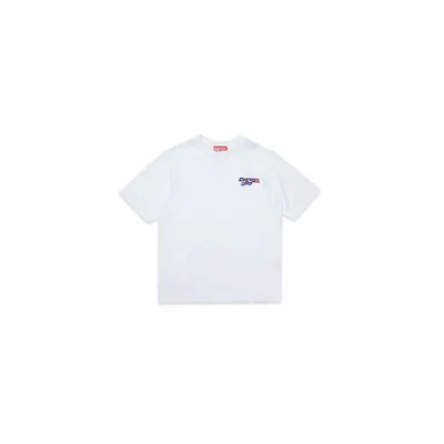 Tričko diesel tjustwaves over t-shirt white3