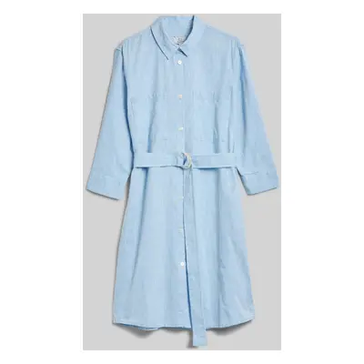 Šaty woolrich cotton linen dress sea breeze