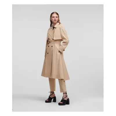 Kabát karl lagerfeld transformer trench coat warm sand