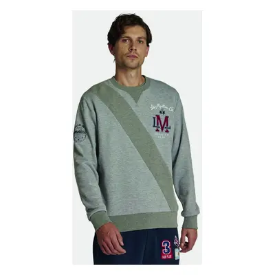 Mikina la martina man fleece crew neck light heather grey