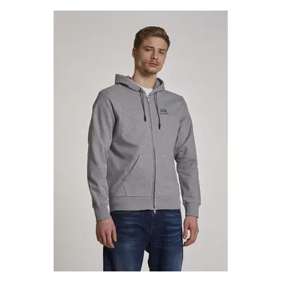 Mikina la martina man fleece full zip hooded cot medium heather grey