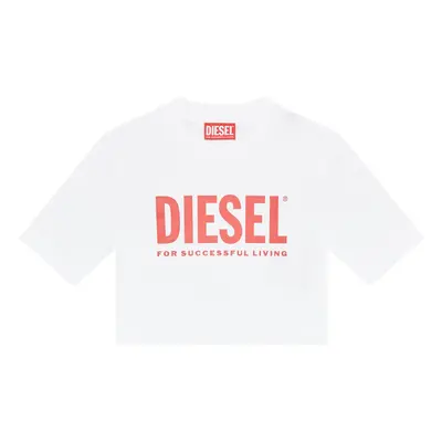 Tričko diesel trecrowlogo t-shirt white3