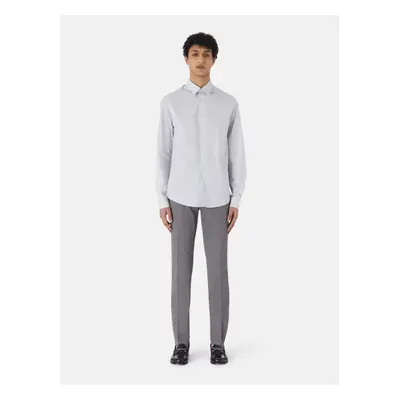 Kalhoty trussardi trouser aviator fit microarmour smoke