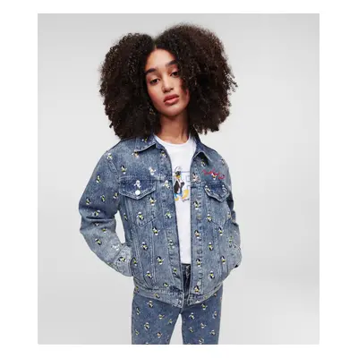 Bunda karl lagerfeld klxdisney printed denim jacket printed denim