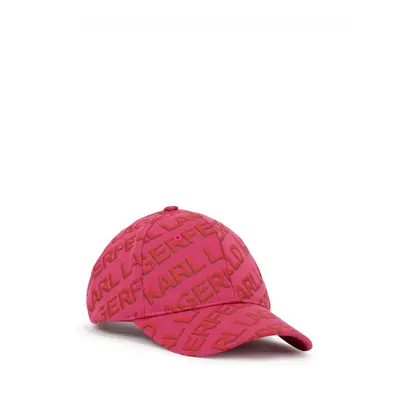 Kšiltovka karl lagerfeld k/essential cap jersey pink/red