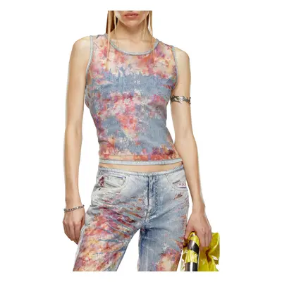 Top diesel de-ciri-fse tank top blue denim