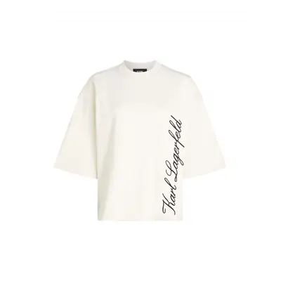 Mikina karl lagerfeld hotel karl sslv sweatshirt off white