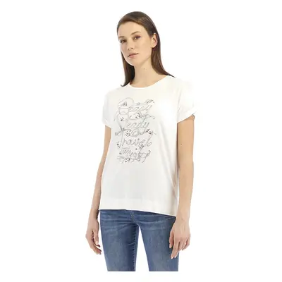 Tričko la martina woman t-shirt s/s viscose jers optic white