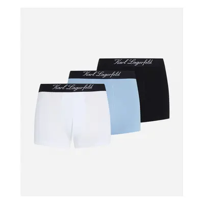 Spodní prádlo karl lagerfeld hotel karl trunk set 3-pack blue/white/black