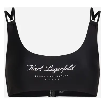 Plavky karl lagerfeld hotel karl bikini top black