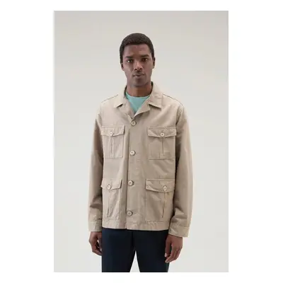 Bunda woolrich cotton linen safari overshirt rope