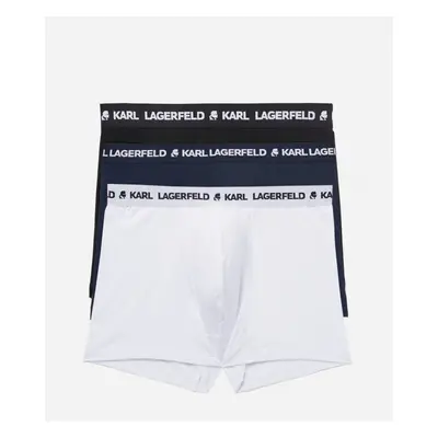 Spodní prádlo karl lagerfeld logo trunk set 3-pack blk/wht/nvy