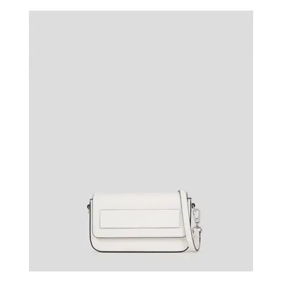 Kabelka karl lagerfeld ikon/k sm flap shb leather off white