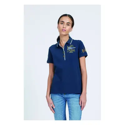 Polokošile la martina woman polo s/s piquet stretch navy