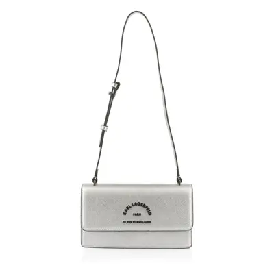 Kabelka karl lagerfeld rsg metal flap shb silver