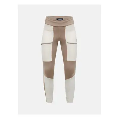 Legíny peak performance w vislight track tights avid beige/sand fog