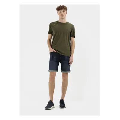 Šortky camel active denim shorts slim fit night blue