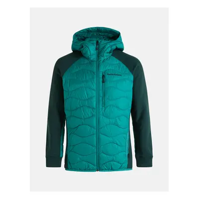 Bunda peak performance m helium down hybrid hood j green ivy/glazed