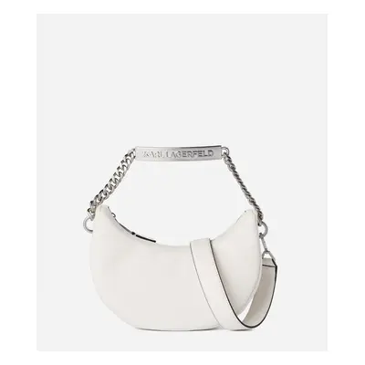 Kabelka karl lagerfeld k/id md half moon bag white