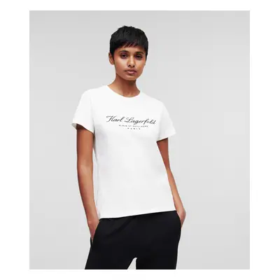 Tričko karl lagerfeld hotel karl t-shirt off white