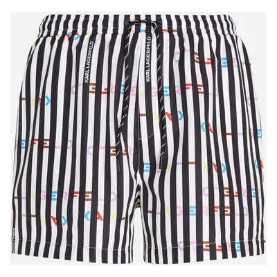 Plavky karl lagerfeld stripe aop short boardshorts stripe aop black