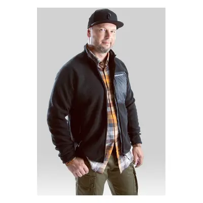 Mikina peak performance pile zip jacket black