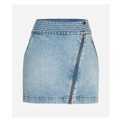 Sukně karl lagerfeld klxav denim skirt lght bl dnm