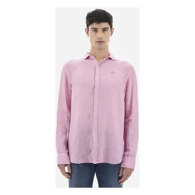 Košile la martina man shirt l/s light linen pastel lavander