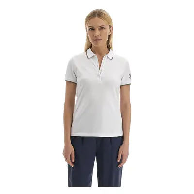 Polokošile la martina woman polo s/s piquet stretch optic white