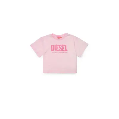 Tričko diesel toilfy t-shirt pastel pink