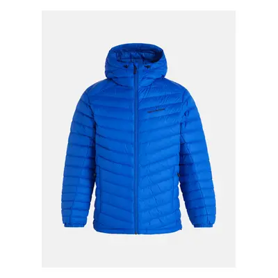 Bunda peak performance m frost down hood jacket island blue/black