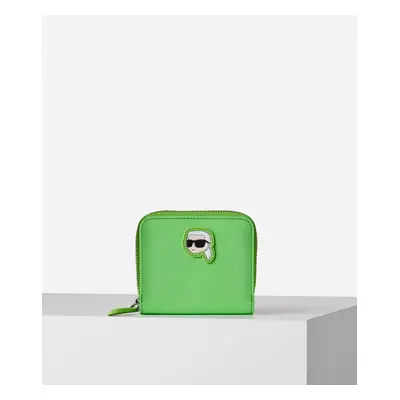 Peněženka karl lagerfeld k/ikonik 2.0 nylon sm zip wt absinthe green