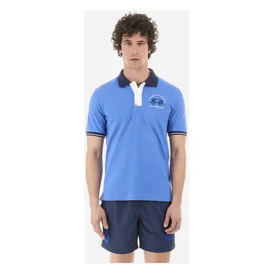 Polokošile la martina man polo s/s piquet stretch campanula