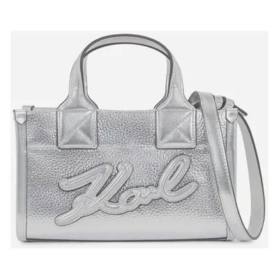 Kabelka karl lagerfeld k/skuare sm tote grainy silver