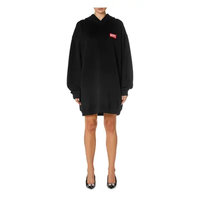 Šaty diesel d-boxt-hood-lab dress black