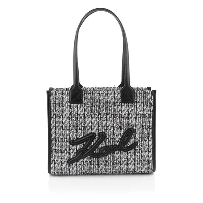 Kabelka karl lagerfeld k/skuare sp md tote boucle black/white