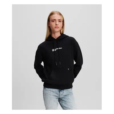 Mikina karl lagerfeld jeans klj relaxed karl hoodie black