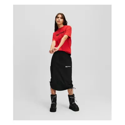 Sukně karl lagerfeld jeans klj long cargo skirt black