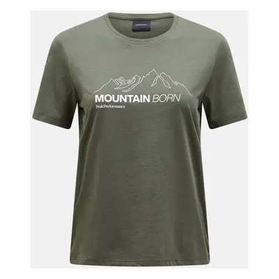 Tričko peak performance w explore graphic tee pine needle