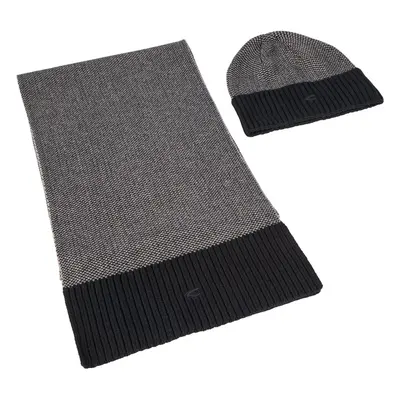 Set čepice a šála camel active gift box scarf/hat graphite gray