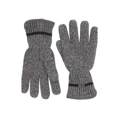 Rukavice camel active knitted gloves stone gray