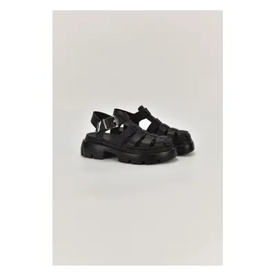 Sandále karl lagerfeld gladiator sandal black lthr