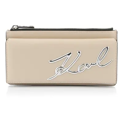 Peněženka karl lagerfeld k/signature 2.0 crossbody wt cream